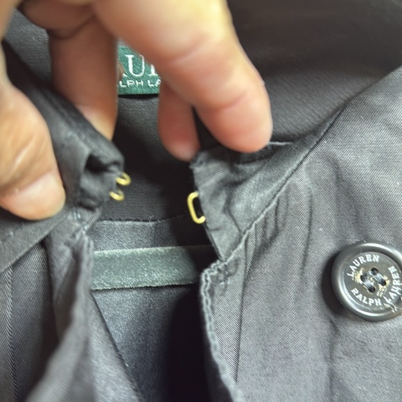 (N5) Ralph Lauren Women's Water Resistant Trench Coat in Black, Size S - Picture 5 of 15